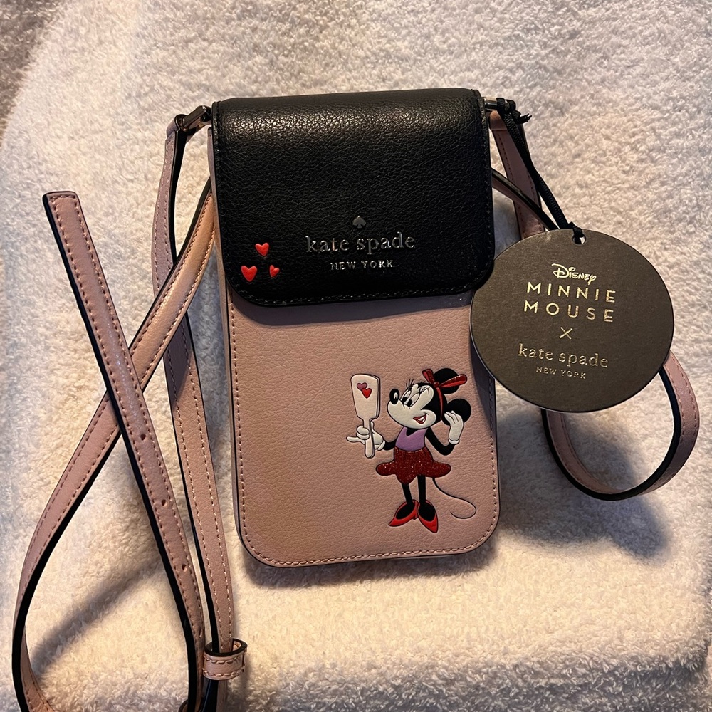 Kate Spade Minnie Mouse Crossbody Bag - Black and Pink